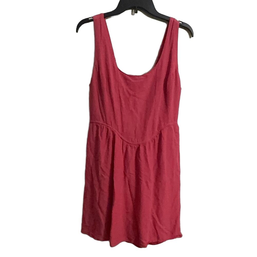 SINCERELY JULES Pink Sundress XL Short Sleeveless Scoop Neck Casual Flax Blend